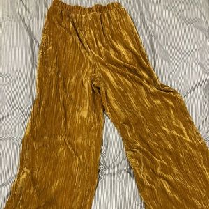 Vintage velvet wide leg pants